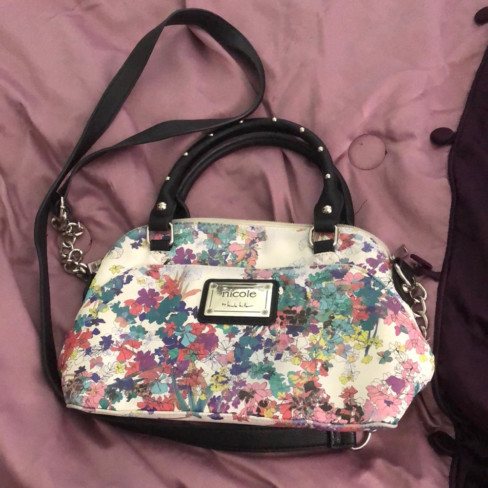 Nicole Miller leather crossbody bag